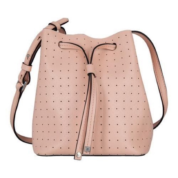 Lodis Handbags - Lodis Blair perforated pink drawstring bag